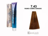 TINTE DE PELO ABRIL ET NATURE 7.43 RUBIO COBRE DORADO 60 ML.