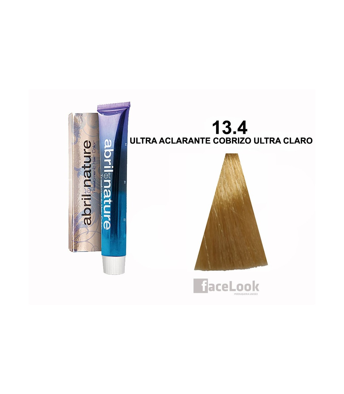 TINTE DE PELO ABRIL ET NATURE 13.4 ULTRA ACLARANTE COBRIZO ULTRA CLARO 60  ML.