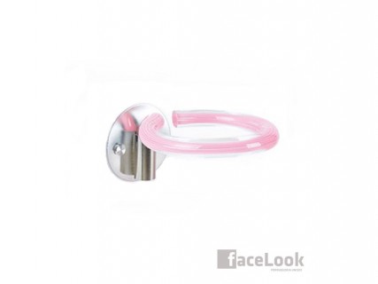 SOPORTE PARA SECADOR TIDY DE ACRILICO Y ACERO COLOR ROSA