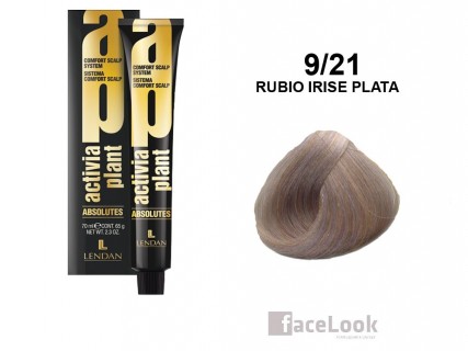 LENDAN TINTE ACTIVIA PLANT ABSOLUTES 9/21 RUBIO IRISE PLATA 70 ML.