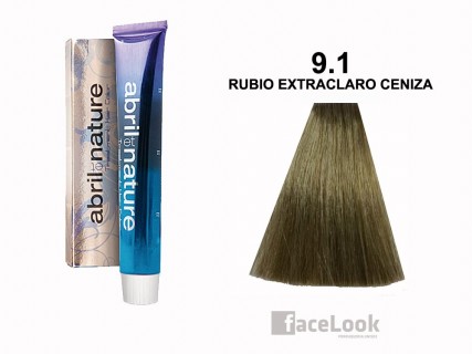TINTE DE PELO ABRIL ET NATURE 9.1 RUBIO EXTRACLARO CENIZA 60 ML.