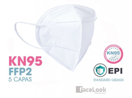 MASCARILLA PROTECTORA KN95-FFP2 EN BOLSA INDIVIDUAL CAJA 25 UNIDADES
