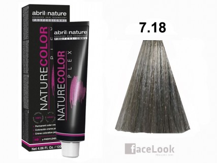 TINTE DE PELO ABRIL ET NATURE 7.18 NATURECOLOR PLEX 120 ML.