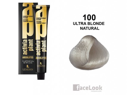 LENDAN TINTE ACTIVIA PLANT ABSOLUTES FLAMES 100 ULTRA BLONDE NATURAL 70 ML.