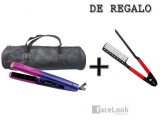 PLANCHA DE PELO STEINHART ION LED LILA CON PEINE PLANCHA DE REGALO